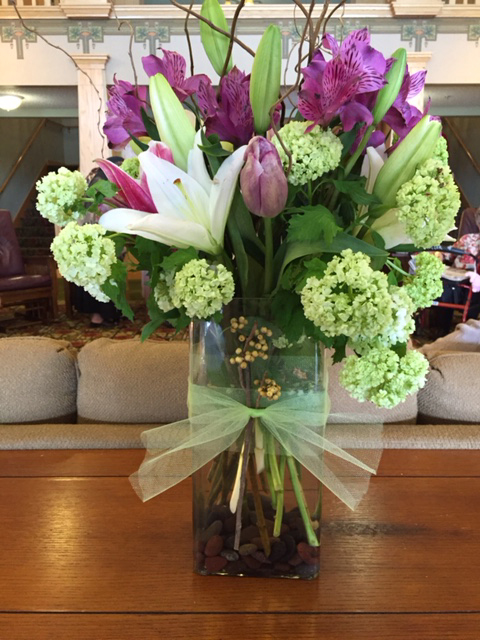 Lilies and assorted spring flowers